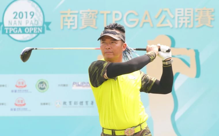 第三回合台灣選手李卓全(-11)暫並列第五.。鍾豐榮攝