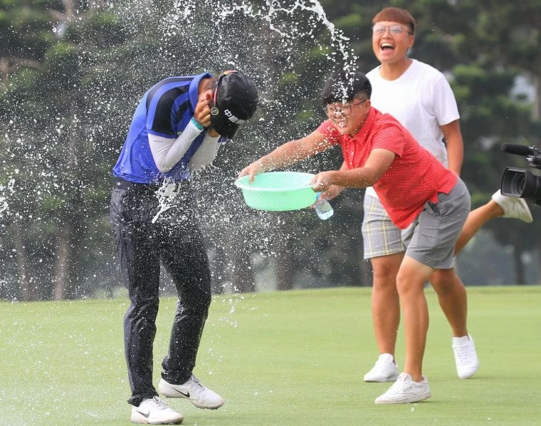 2019歡樂友緣女子公開賽最後一回合謝瑀玲奪冠.。鍾豐榮攝