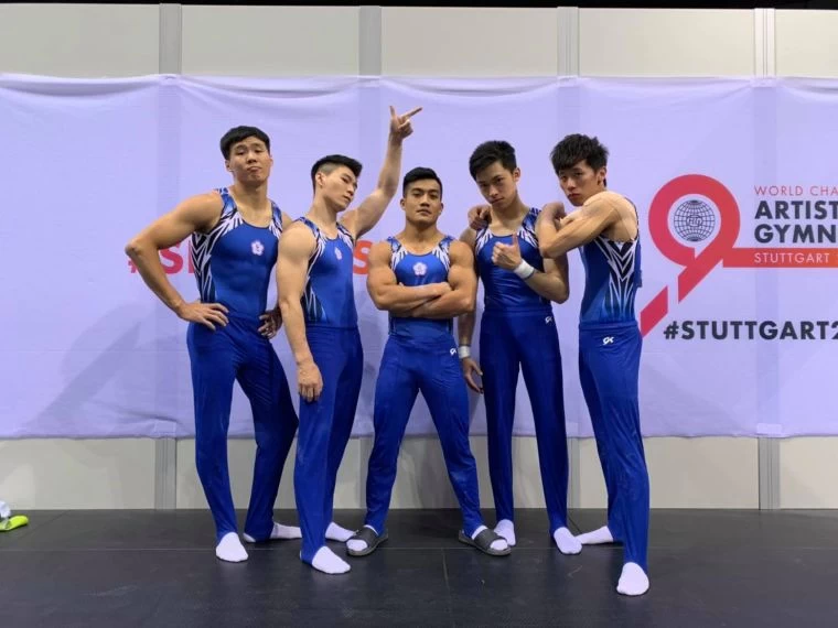 台灣男子體操五虎將為台灣寫下半世紀新歷史。摘自徐炳謙臉書