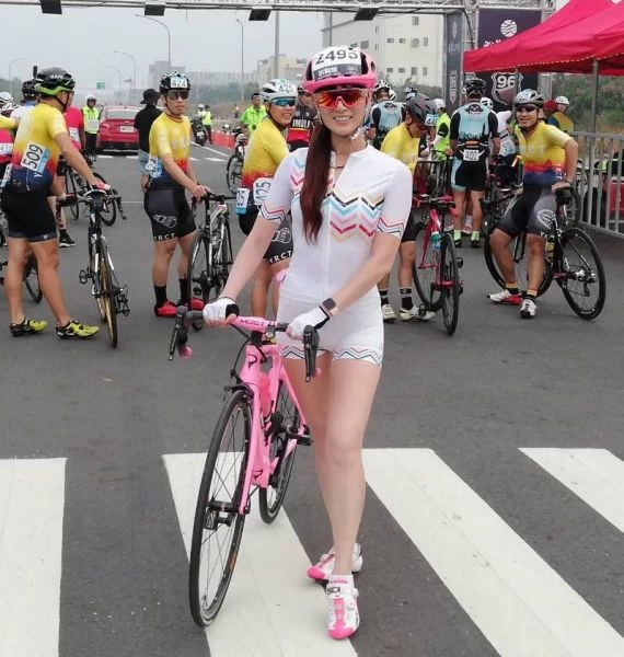 單車界以「神力女超人」造型聞名的陳榆妡。大會提供