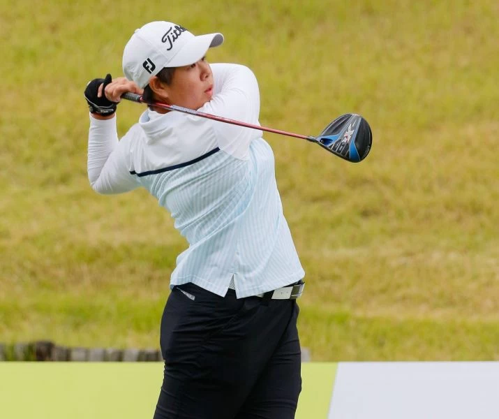 黃靖首回合69桿(-3),暫時並列第六。葉勇宏攝