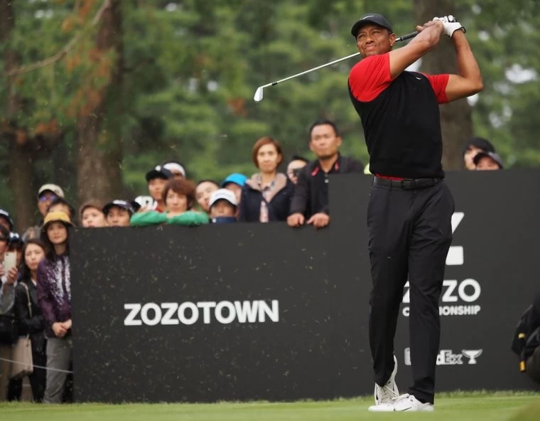 Tiger以低於標準桿19桿的成績稱霸ZOZO錦標賽。官方提供