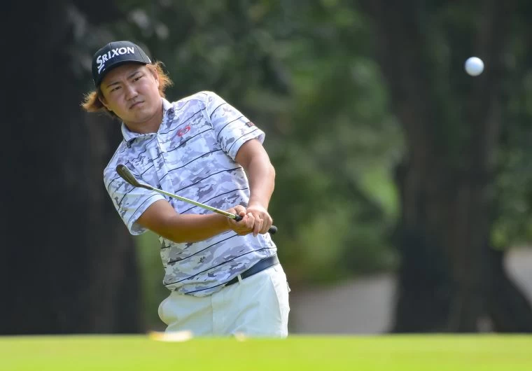 日本選手岡田絃希以總桿低於標準桿8桿的佳績暫列第三名。陳宏佳攝影