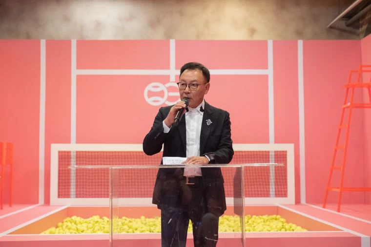 海碩集團韓國福總裁致詞。海碩整合行銷提供