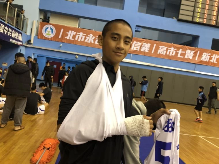 大倫林現惟右手骨裂本階段預賽泡湯。大會提供