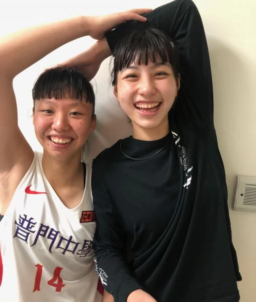 普門新室友檔莱鳥溫雅云「左」、瞄準新人后,陳芷英有夢待圓。大會提供