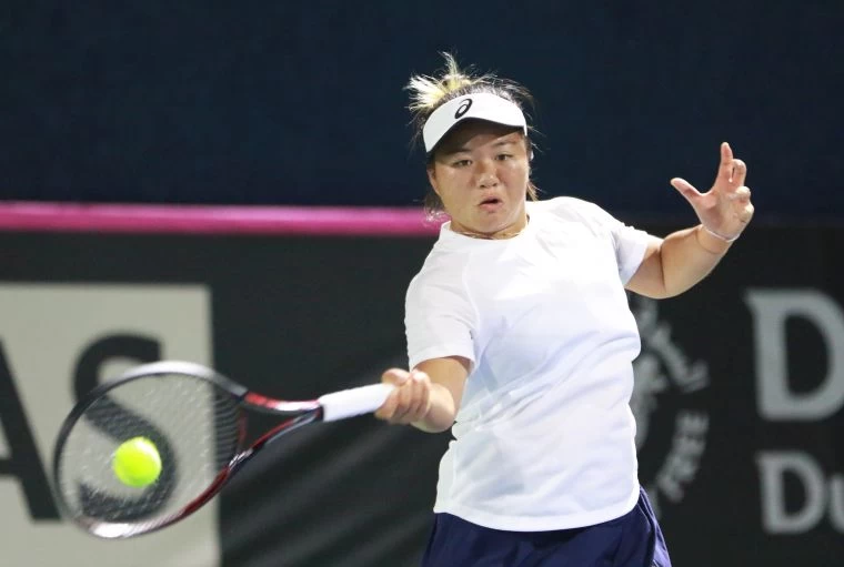 梁恩碩打敗南韓一姊拿下首勝。四維體育推廣教育基金會提供