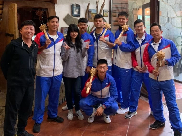 台維斯盃中華隊職員全體合影。網協提供