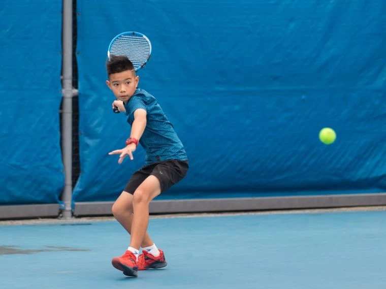 12歲男單第二種子陳冠廷8-4力克對手。海碩整合行銷提供