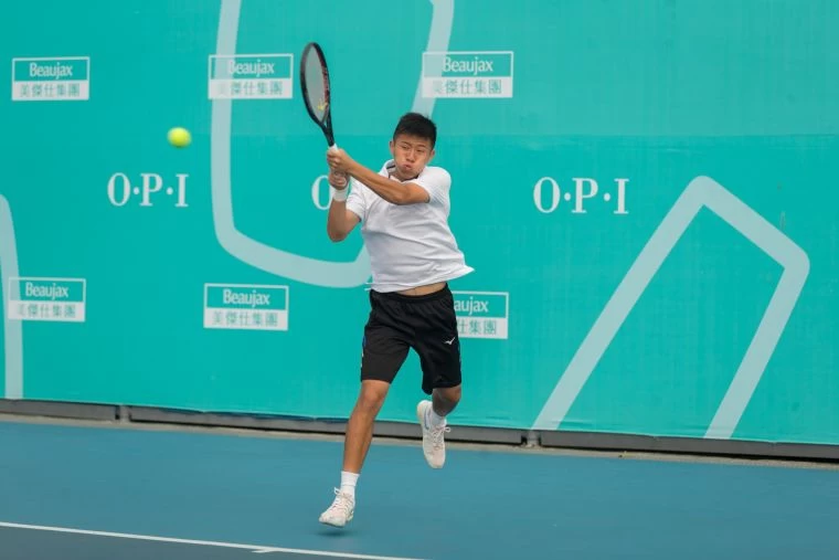 18歲男單頭號種子陳彥丞9-7苦戰取勝。海碩整合行銷提供