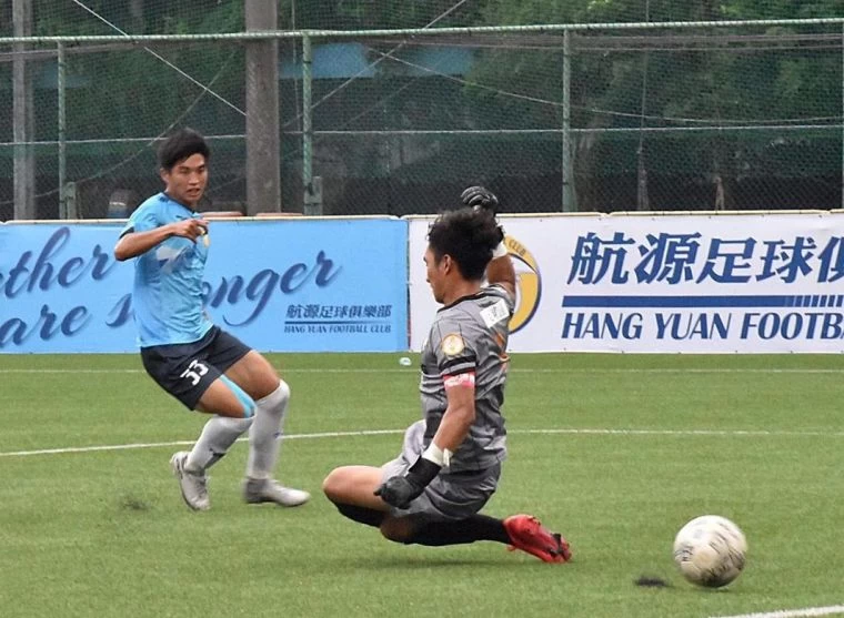 航源FC19歲吳彥澍扳平比數。航源提供