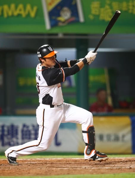 統一獅陳鏞基滿貫。李天助攝