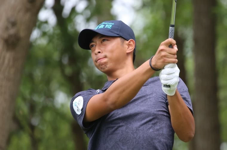 ThreeBond南臺灣挑戰賽第一回合王偉軒67桿(-5)。鍾豐榮攝