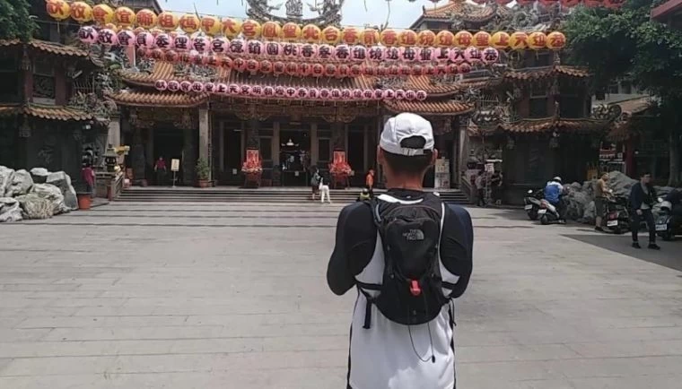 周俊宏感恩受到上天的厚待在他順利完成行程。周俊宏提供