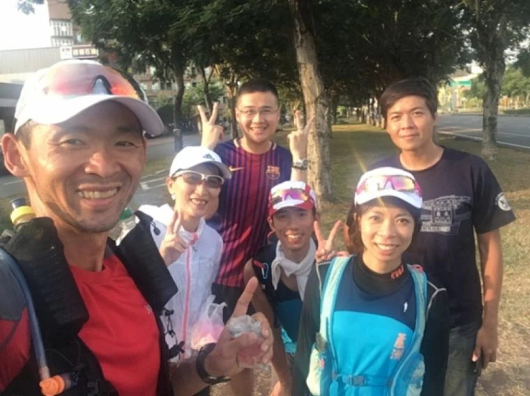 周俊宏感謝沿途都有跑友的相伴。周俊宏提供
