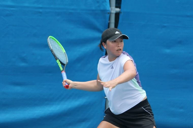 女單頭號種子李亞軒以8-2笑納勝利。中華民國網球協會提供