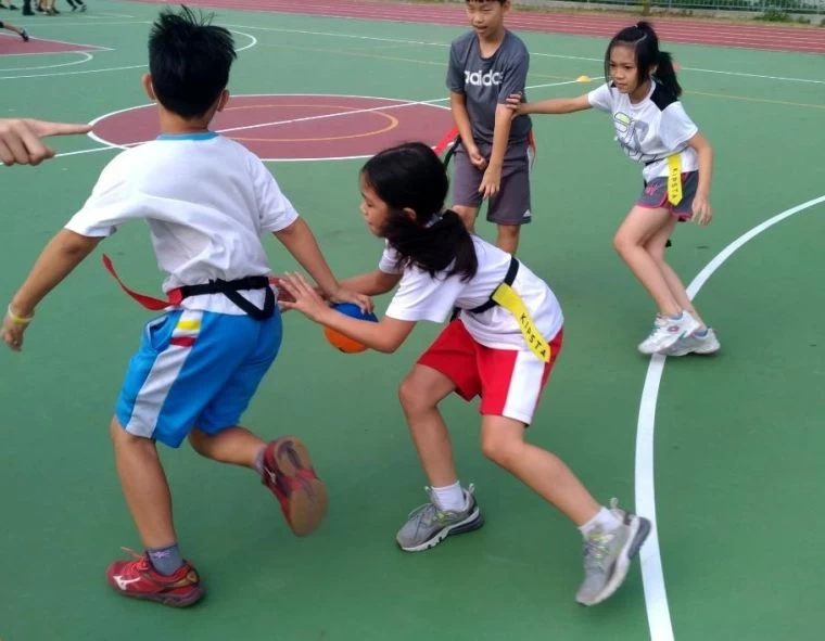 腰帶美式足球(Flag Football)開始在台灣推廣。高雄市美式足球協會提供