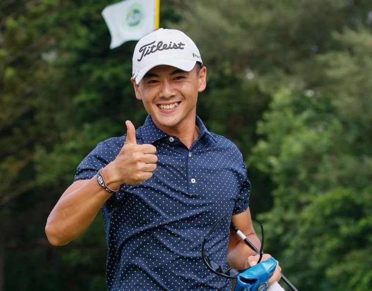 許智凱兩回合140桿(-4),暫並列第四。葉勇宏攝