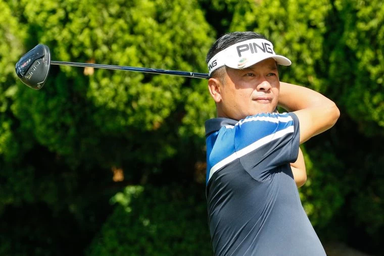 林文堂三回合總桿低於標準桿4桿的212桿,暫並列第3。葉勇宏攝