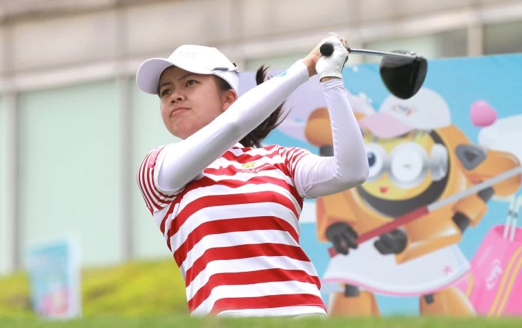 徐薇淩68、74以(-2)暫並列第五。TLPGA提供/鍾豐榮攝影
