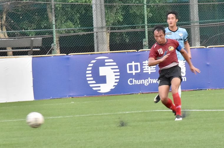 航源FC周宇杰射進致勝球。航源FC提供