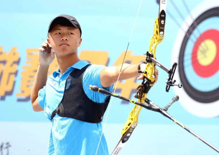 台南隊洪晟皓五連勝。中華企業射箭聯盟/提供。