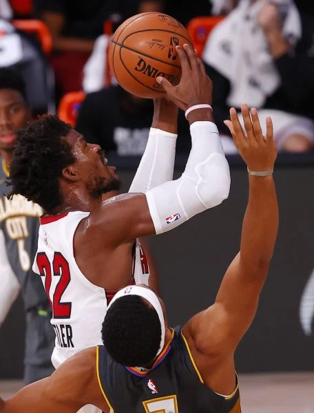 「嘴砲實踐王」巴特勒(Jimmy Butler)。法新社