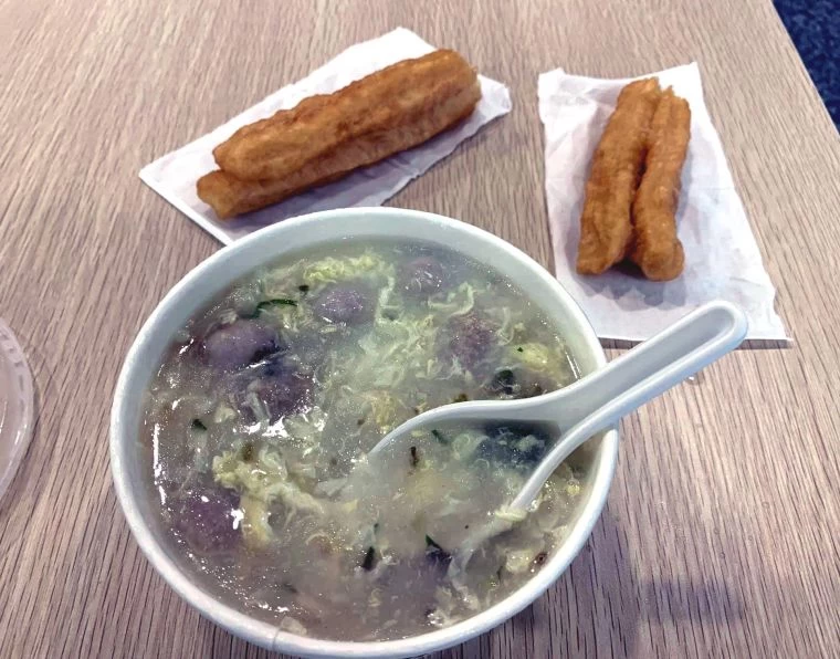 金門知名的廣東粥。田徑協會/提供。