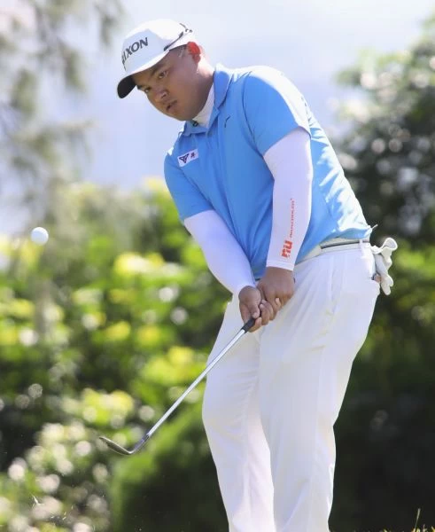 黃頎首回合打67桿暫時獨居領先。大會提供