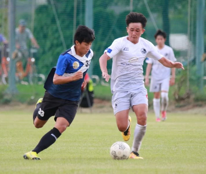 ACA的16歲前鋒金小樂上場18分鐘共進2球。官方提供