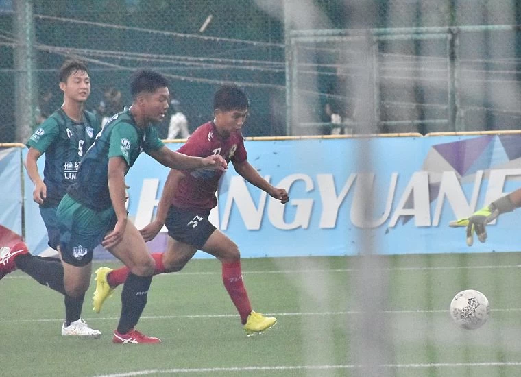 航源FC馬良丞踢進致勝球。航源FC提供