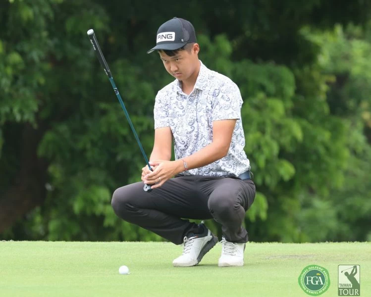 第二回合沈威成(-7)兩天成績66.71,暫排第三。鍾豐榮攝影