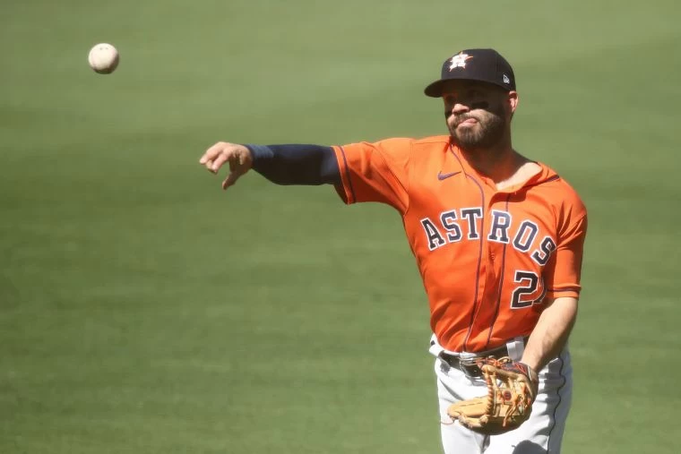 太空人單場發生2次失誤，全都是由「阿偷伯」奧圖維（Jose Altuve）發生。法新社