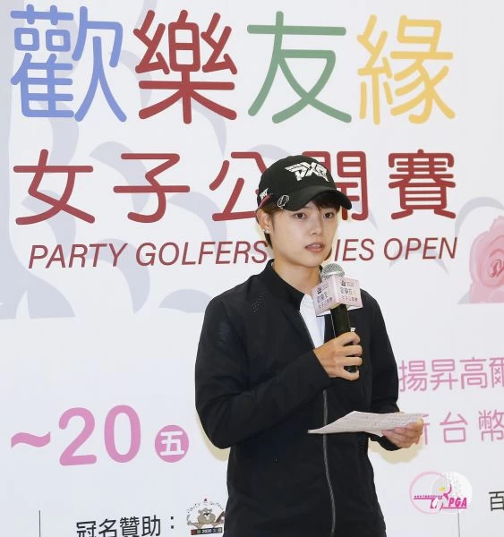 選手代表謝瑀玲。TLPGA提供／葉勇宏攝
