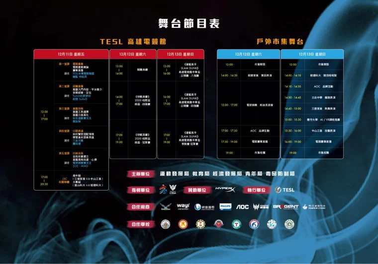 一連三日,2020高雄電競嘉年華邀您一同嗨翻南台灣。高雄運發局提供