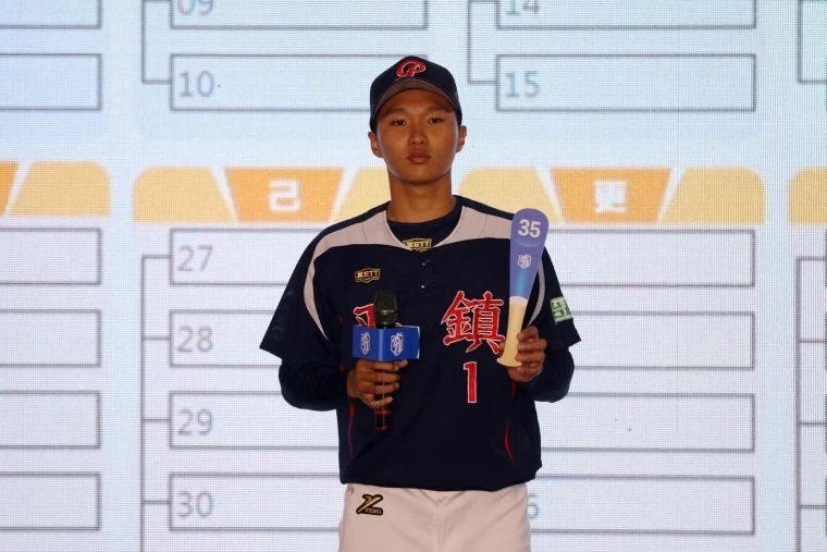 平鎮高中主力投手賴延峰喊出「3連霸」目標。學生棒聯提供