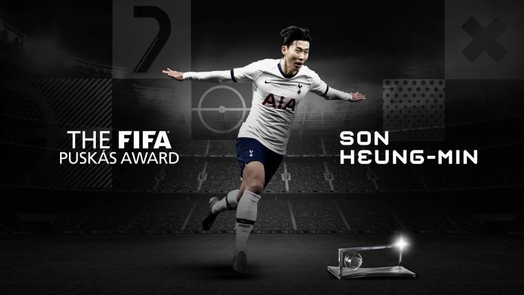 孫興慜獲得年度最佳進球。摘自FIFA推特