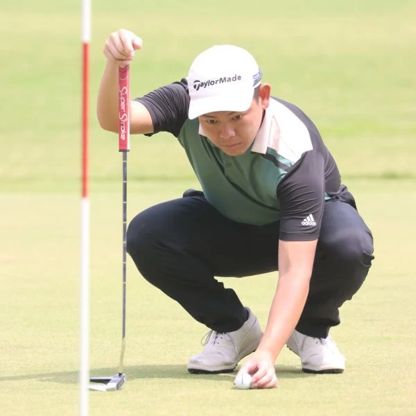 第三回合林張恆71.69.70三天(-6)暫並列第二。鍾豐榮攝影