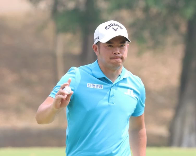 第三回合詹世昌68.71.70三天(-7)持續領先暫排名第一。鍾豐榮攝影