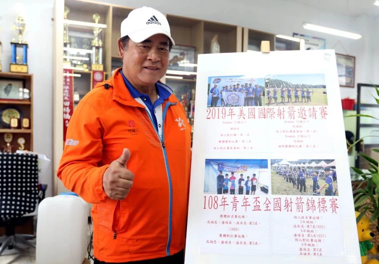 卓溪國小校長田楊橋推動體育不遺餘 力。林嘉欣/攝影。