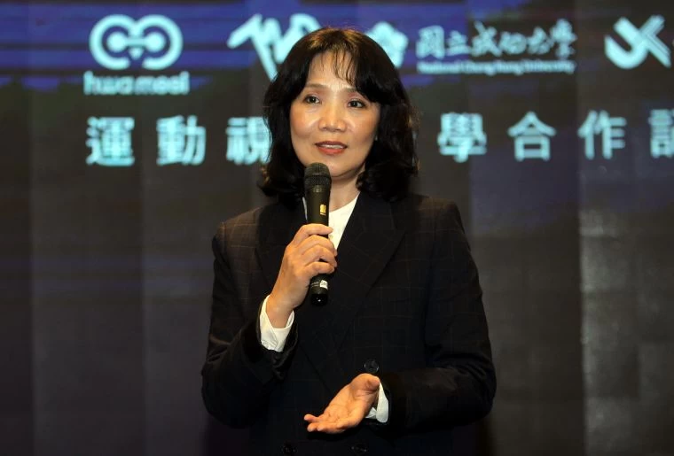 華美集團720副總許美惠。720armour運動眼鏡/提供。
