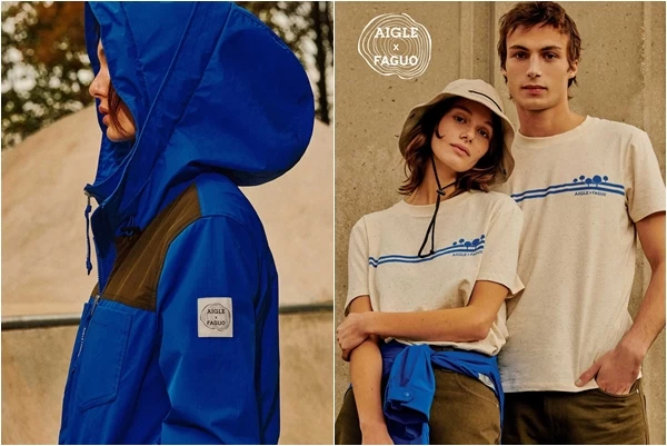 AIGLE X FAGUO 環保休閒聯名商品上市。官方提供