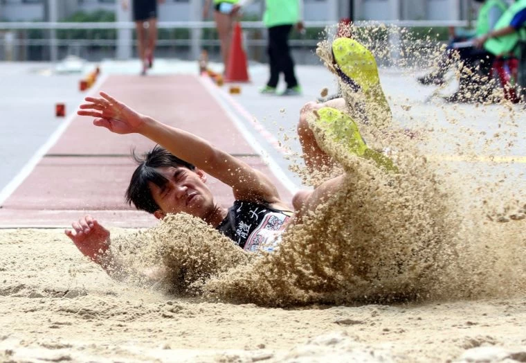 國立體育大學沈郁森15.47第三。林嘉欣／攝影。