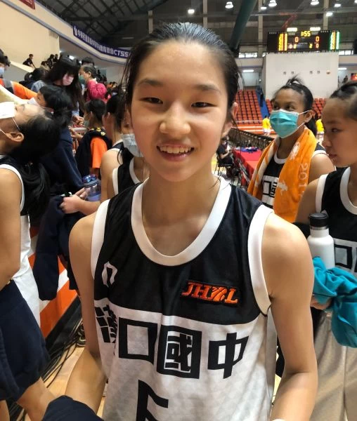 漢口國三「一姊」後衛鄒沛宸身手全方位、志在拚HBL。大會提供