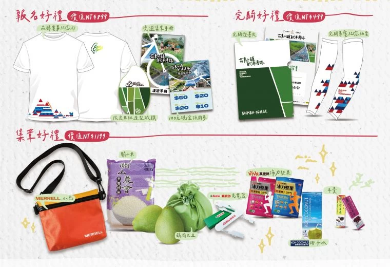 小鎮漫遊贈品。大會提供