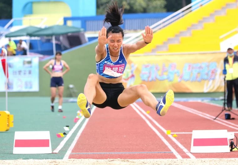 全中運高女七項全能金牌得主馬公高中歐旻珩。林嘉欣/攝影。