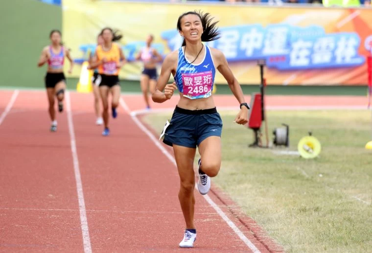 全中運高女七項全能金牌得主馬公高中歐旻珩。林嘉欣/攝影。