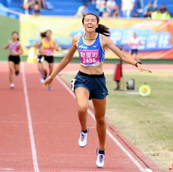 全中運高女七項全能金牌得主馬公高中歐旻珩。林嘉欣／攝影。