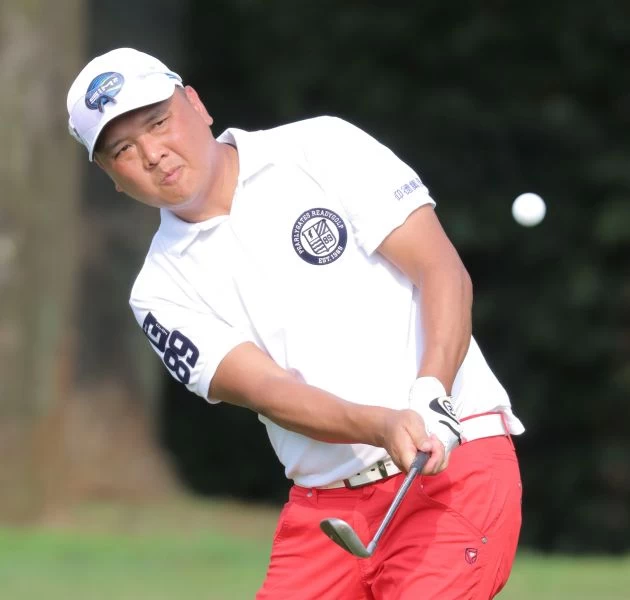 2021台灣三花TPGA錦標賽第一回合選手呂偉智總桿69(-3)並列第三。大會提供