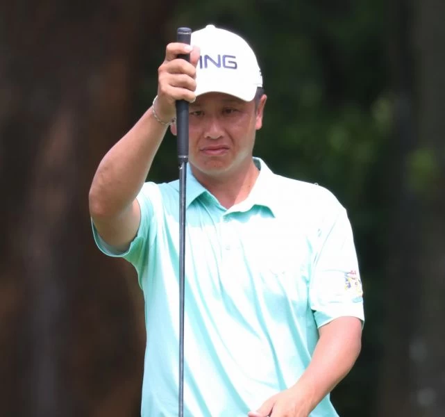 第二回合宋孟璋兩天成績(-6)暫列第三。鍾豐榮攝影